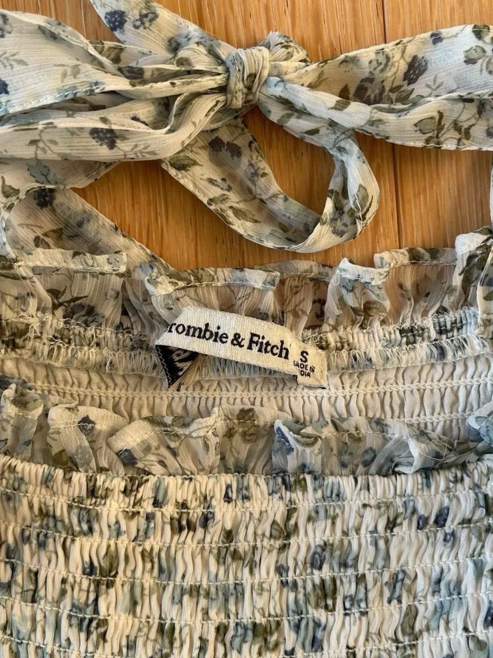 vintage abercrombie and fitch picnic maxi dress